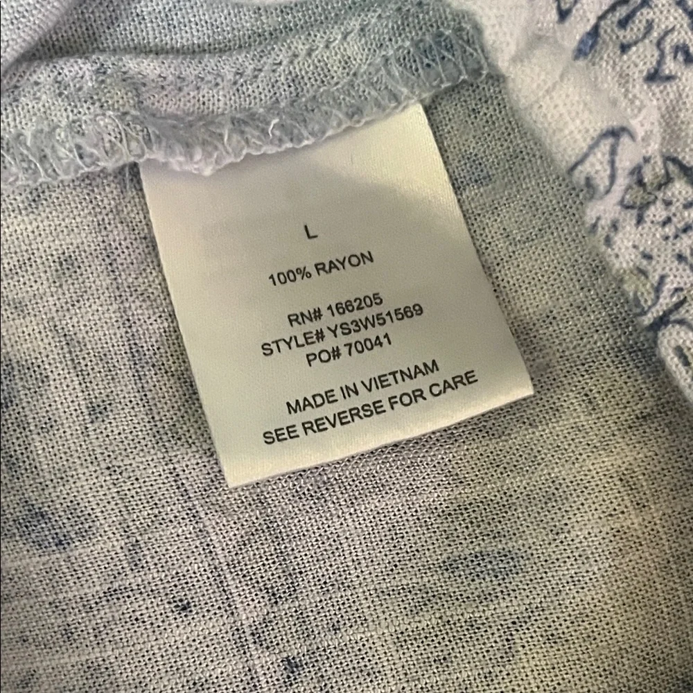 🎉HP🎉Lucky Brand Blue Floral Print Women’s Tiered Dress - Boho - Picture 11 of 11